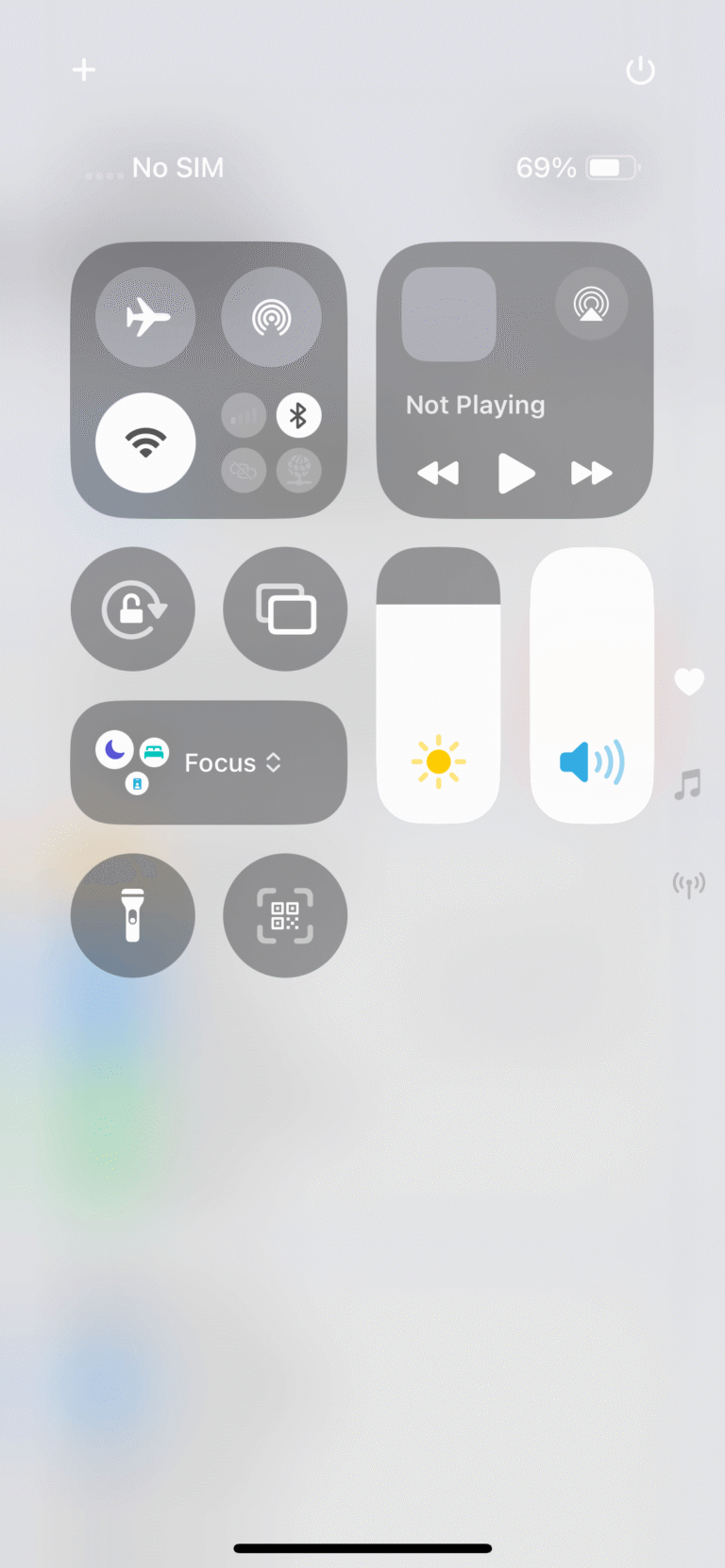 iPhone 12 Control Center