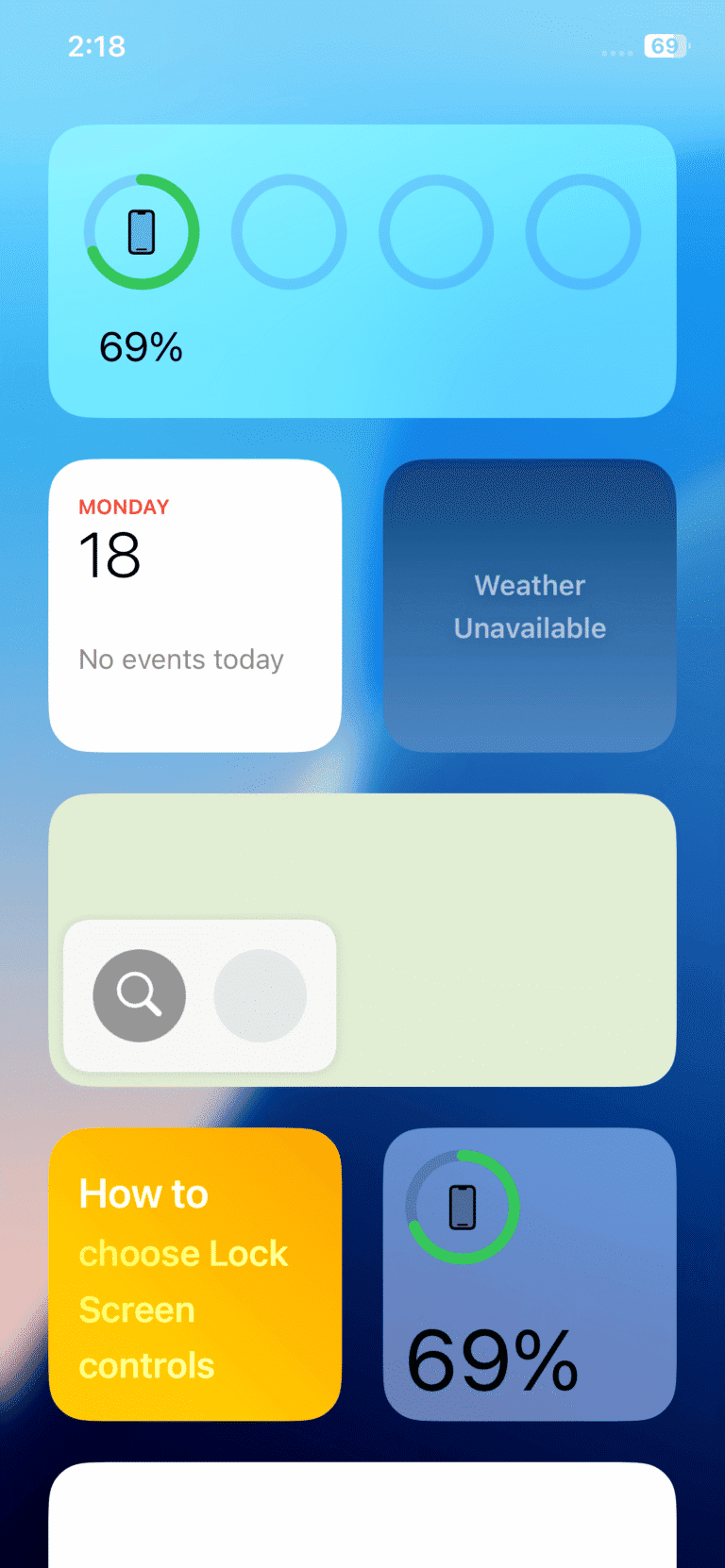 iPhone 12 Widgets